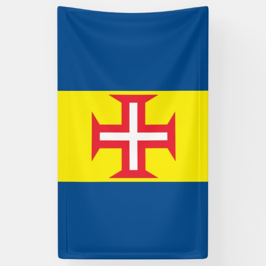 Madeira-Flagge Banner (Vertikal)