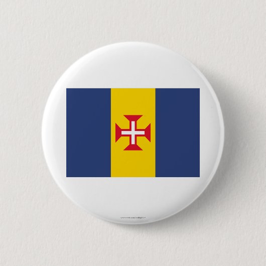 Madeira-Flagge Button (Vorderseite)