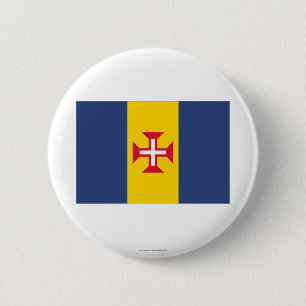 Madeira-Flagge Button
