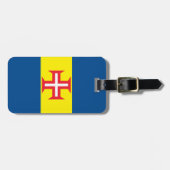 Madeira-Flagge Gepäckanhänger (Vorderseite horizontal)