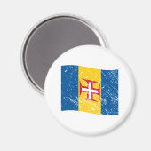 Madeira-Flagge Magnet (Vorderseite/Rückseite)