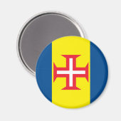 Madeira-Flagge Magnet (Vorderseite/Rückseite)