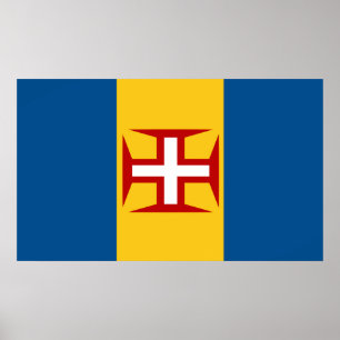 Madeira-Flagge Poster