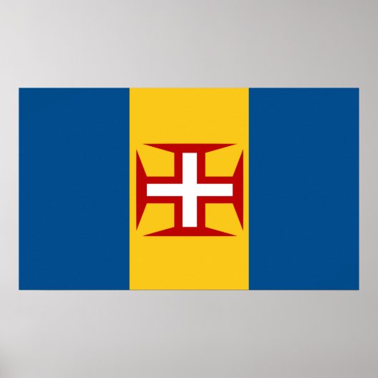Madeira-Flagge Poster (Vorne)