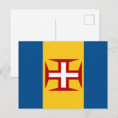 Madeira-Flagge Postkarte (Vorne/Hinten)