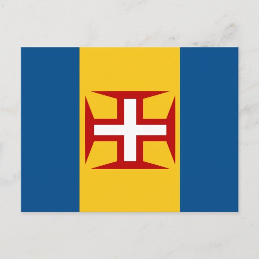 Madeira-Flagge Postkarte (Vorderseite)
