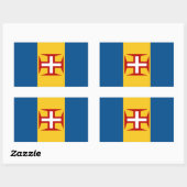 Madeira-Flagge Rechteckiger Aufkleber (Blatt)