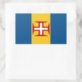 Madeira-Flagge Rechteckiger Aufkleber (Tasche)