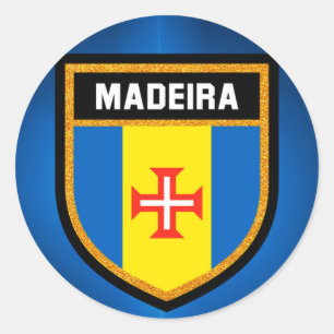 Madeira-Flagge Runder Aufkleber