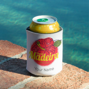 Madeira Hibisken Blume Island Portugal Souvenir Dosenkühler