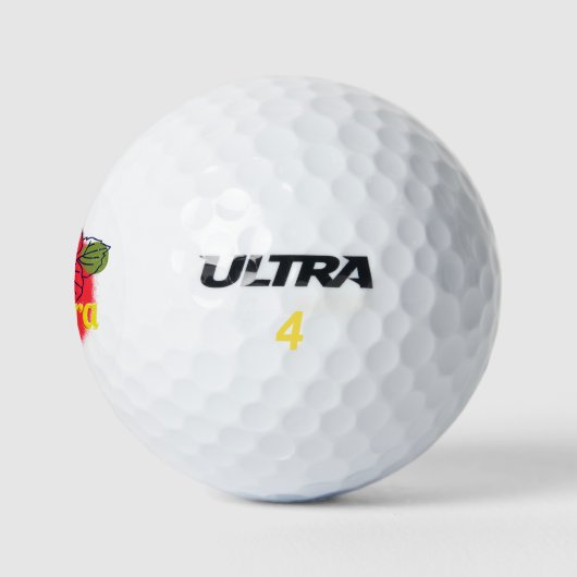 Madeira Hibisken Blume Island Portugal Souvenir Golfball (Logo)