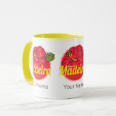 Madeira Hibisken Blume Island Portugal Souvenir Tasse (Vorderseite Links)