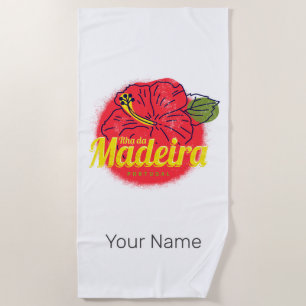 Madeira Hibiskus-Blumen-Insel Portugal Souvenir Strandtuch