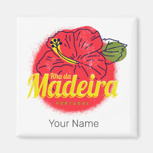 Madeira Hibiskus-Blüten-Insel Portugal Souvenir Magnet