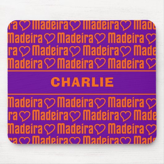 Madeira individuelle Name mousepad (Vorne)
