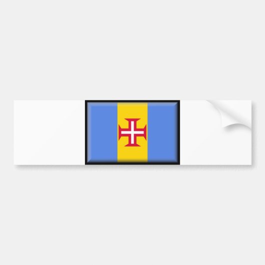 Madeira-Insel-Flagge Autoaufkleber (Vorne)