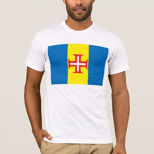 Madeira-Insel-Flaggen-T - Shirt (Vorderseite)