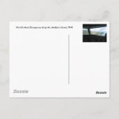 Madeira-Insel, gefährlichsten Flughäfen der Welt Postkarte (Rückseite)