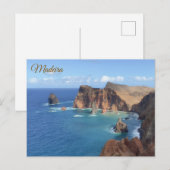 Madeira-Insel Postkarte (Vorne/Hinten)