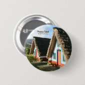 Madeira Island Foto mit typischen Häusern, Portuga Button (Vorne & Hinten)