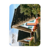 Madeira Island Foto mit typischen Häusern, Portuga Magnet (Vertikal)