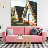 Madeira Island Foto mit typischen Häusern von Sant Leinwanddruck (Insitu (Wohnzimmer))