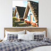 Madeira Island Foto mit typischen Häusern von Sant Leinwanddruck (Insitu (Schlafzimmer))