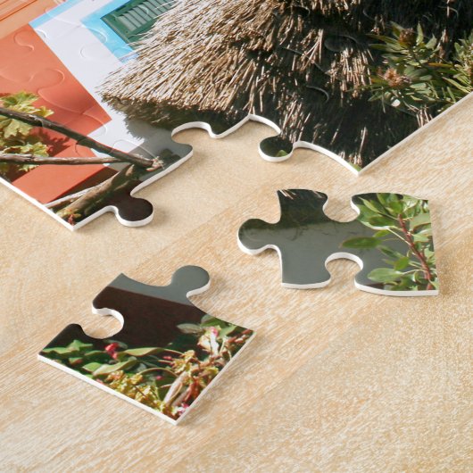 Madeira Island Foto mit typischen Häusern von Sant Puzzle (Seite)