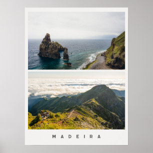 Madeira-Landschaften, Reise-Foto-Collage Poster
