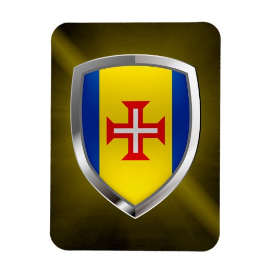 Madeira Metallic Emblem Magnet (Vertikal)