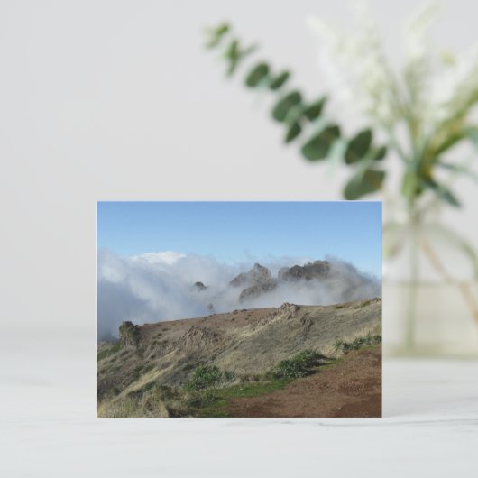 Madeira oberhalb der Wolken-Postkarte, anpassen Postkarte (Stehend Vorderseite)
