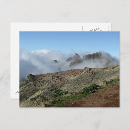 Madeira oberhalb der Wolken-Postkarte, anpassen Postkarte (Vorne/Hinten)