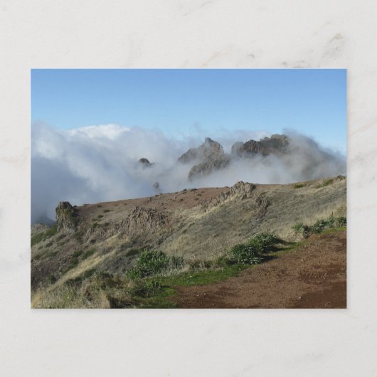Madeira oberhalb der Wolken-Postkarte, anpassen Postkarte (Vorderseite)