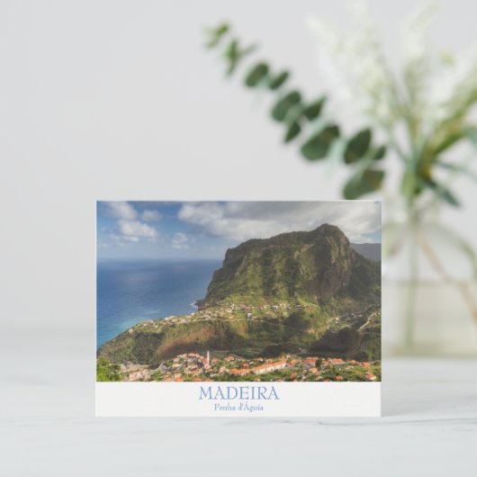 Madeira - Penha d'Aguia Postkarte mit Text (Stehend Vorderseite)