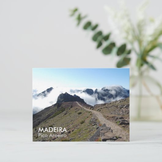 MADEIRA, Pico Areeiro Postkarte (Stehend Vorderseite)