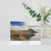 Madeira - Ponta de Sao Lourenco Postkarte mit Text (Stehend Vorderseite)