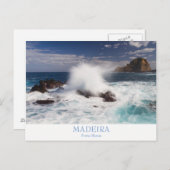 Madeira - Porto Moniz Postkarte mit Text (Vorne/Hinten)