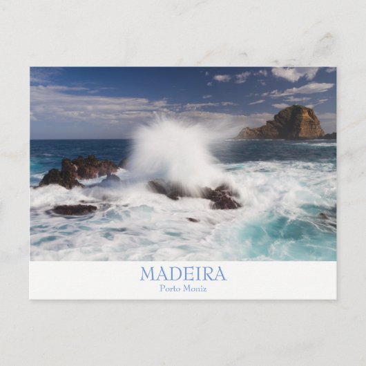 Madeira - Porto Moniz Postkarte mit Text (Vorderseite)