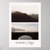 Madeira, Portugal aesthetic travel photo print Poster (Vorne)