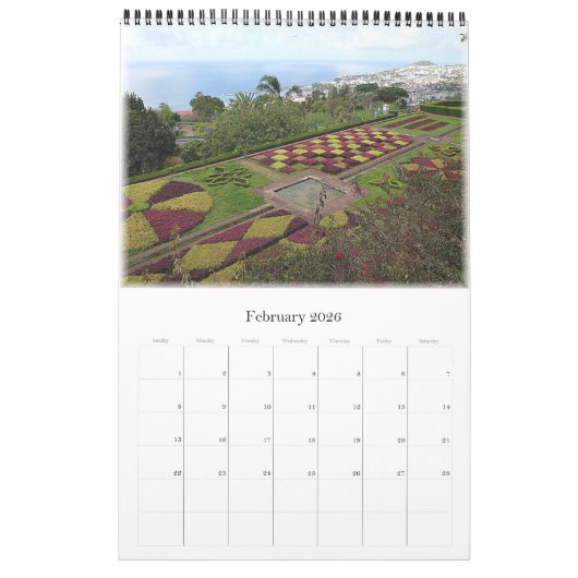 Madeira - Portugal - Europa Kalender (Feb 2026)