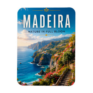🌸 Madeira Portugal Küstenklippe Wohndekoration 🌊 Magnet