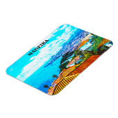 Madeira Portugal Panorama View Illustration Magnet (Linke Seite)