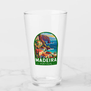Madeira Portugal Reise Kunst Vintage Glas