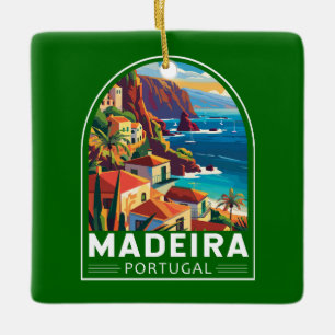 Madeira Portugal Reisen Art Vintag Keramikornament