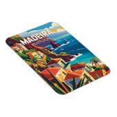 Madeira Portugal Reisen Art Vintag Magnet (Rechte Seite)