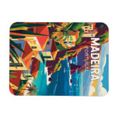 Madeira Portugal Reisen Art Vintag Magnet (Horizontal)