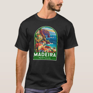 Madeira Portugal Reisen Art Vintag T-Shirt