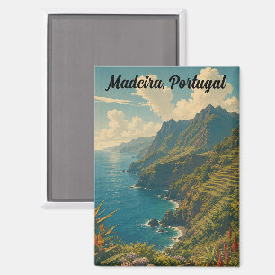 Madeira Portugal Retro-Reiseandenken Magnet
