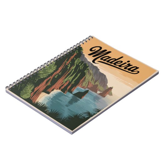 Madeira Portugal Vintag Notizblock (Linke Seite)