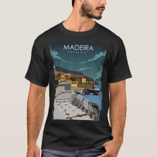 Madeira Portugal Vintag Retro Travel Poster T-Shirt